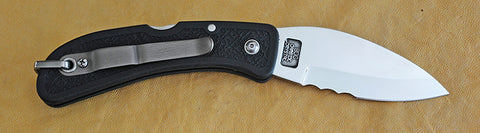 Boye Cobalt Eagle Wing Lockback Folding Pocket Knife with Black Handle & Marlin Spike.