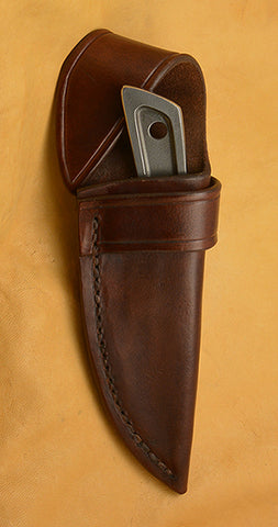 Boye Basic 2 with 'Dolphins' Etching and Leather Sheath