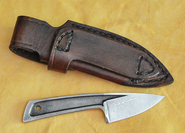 Boye Basic 1 with 'Dolphins' Etching and Leather Flap Sheath ...