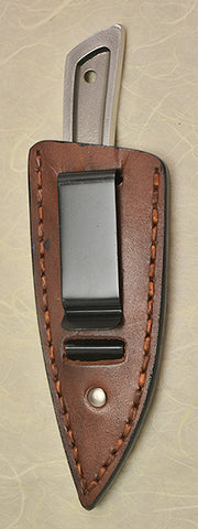 Boye Basic 2 with Plain Etched Blade and Ostrich Sheath.