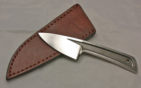 Boye Basic 2 with Plain Etched Blade and Leather Sheath.